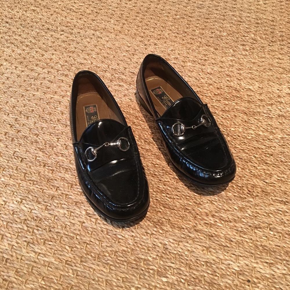 Classic black Gucci loafers